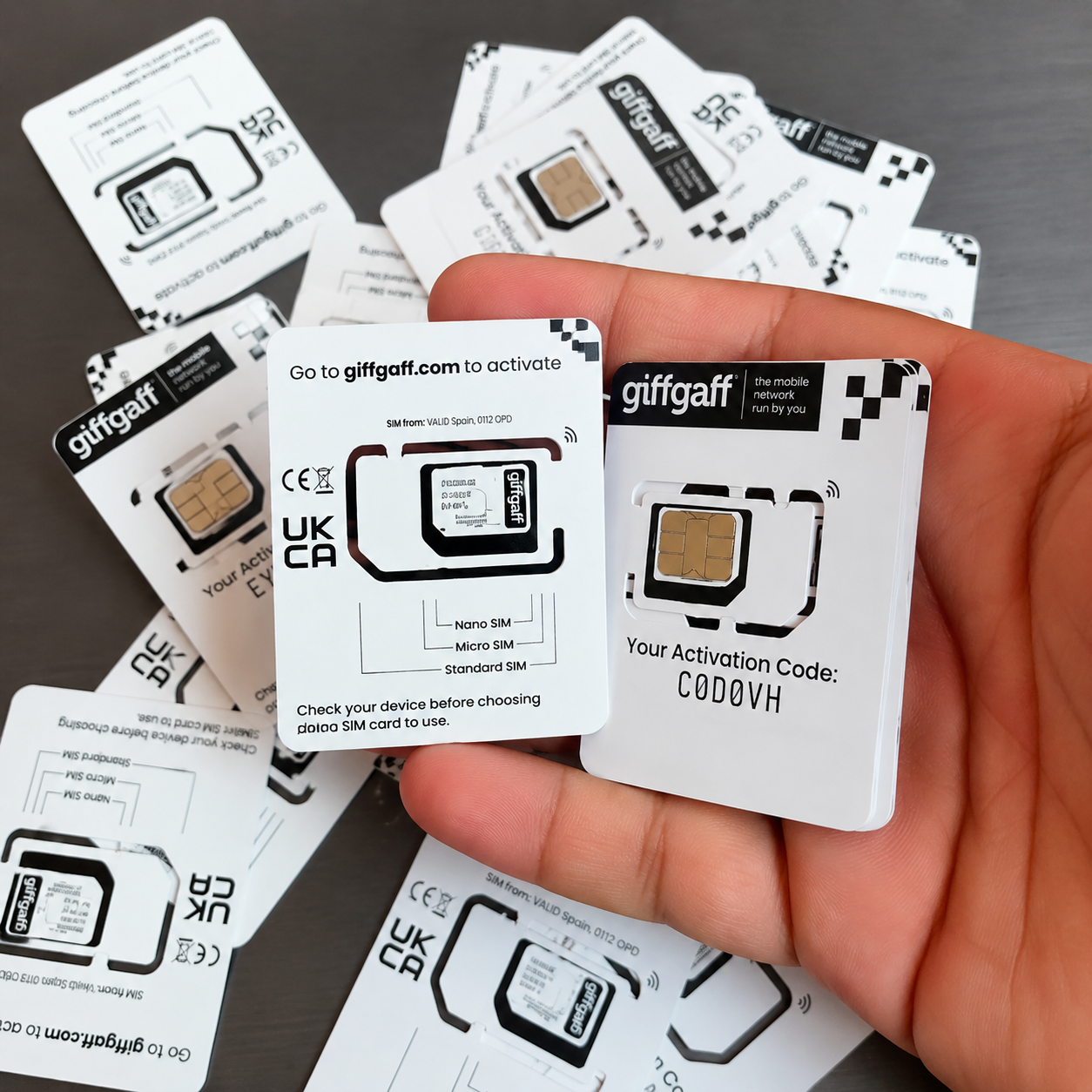 UK SIM Card GiffGaff Original